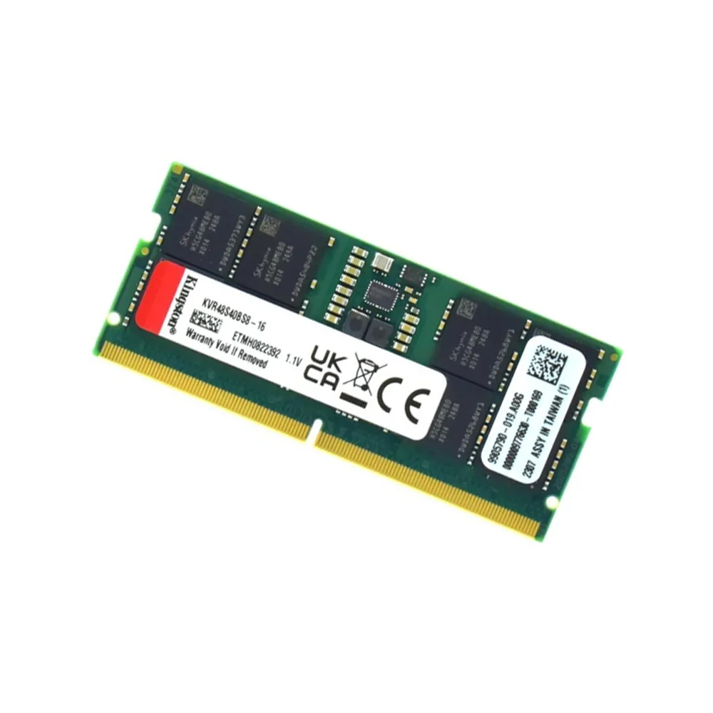 Kingston 16GB DDR5-4800 SODIMM ×2枚　32GB Memória Kingston Sodimm 16GB DDR5 4800mhz KaBuM