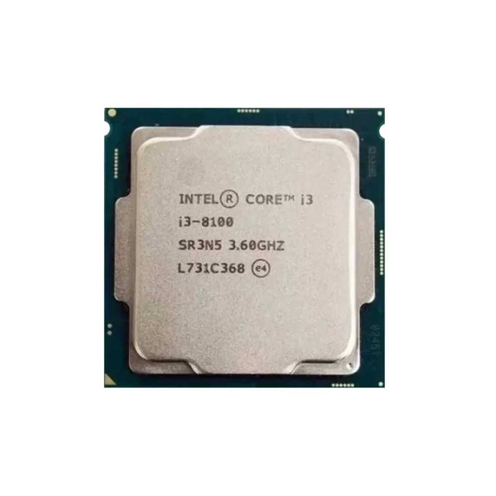 CPU Core i3-8100 LGA1151 BX80684I38100 Processador Intel 8100 Core I3 (1151) 3.60 Ghz, Intel