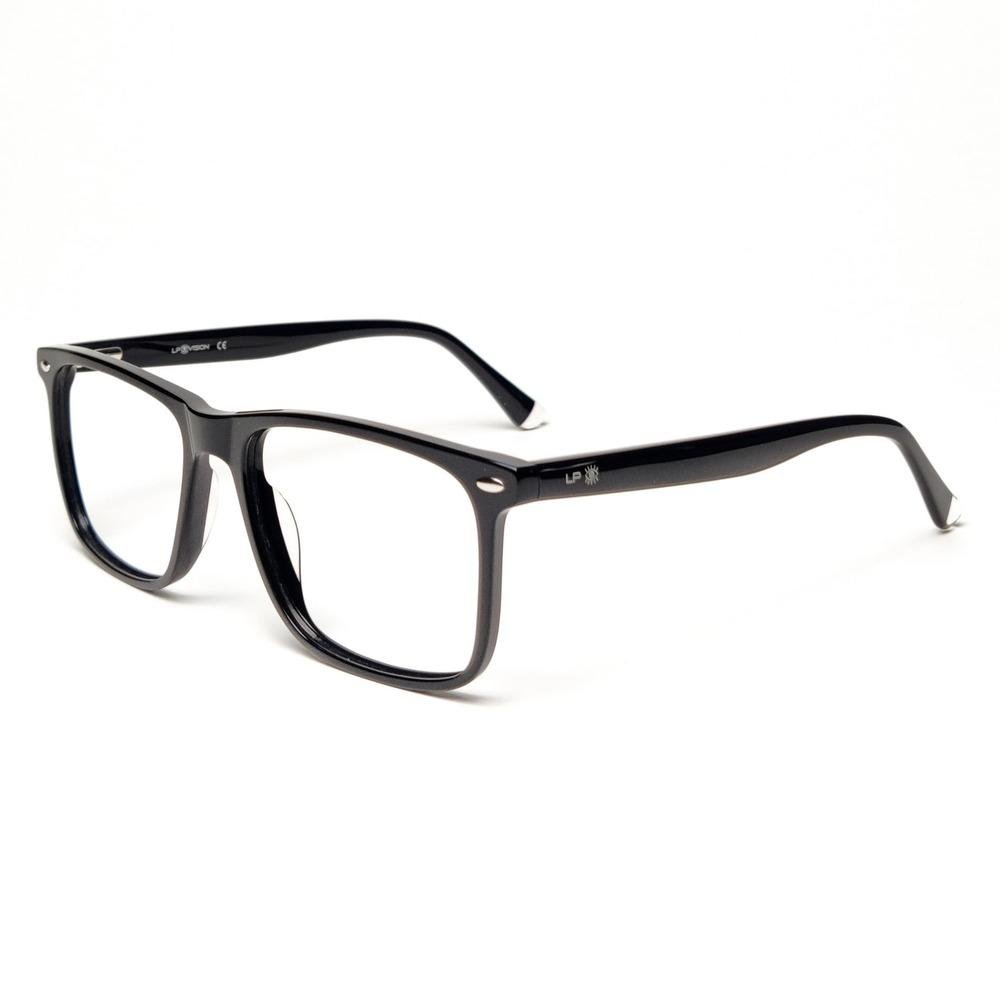 Óculos LP Vision Gamer, Clássico, Com Filtro Bloqueador Contra Luz Azul - Preto Óculos LP Vision Gamer, Clássico, Com Filtro Bloqueador Contra Luz Azul - Preto