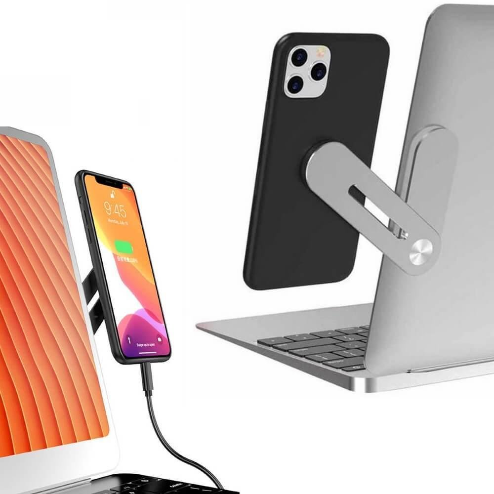Imagem 4 de 5 do produto Suporte De Celular Magnético, Para Notebook Em Alumínio