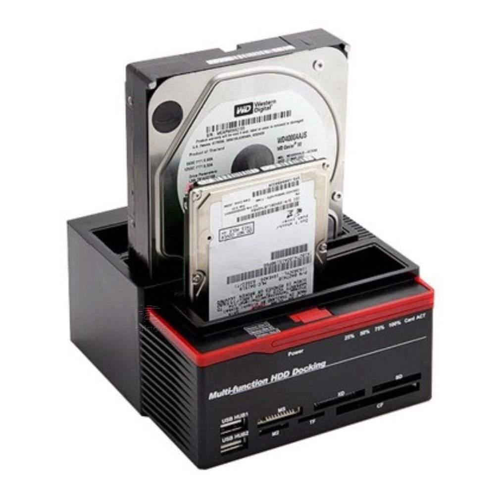 Dock Station F3 253, Para 2 HD Sata E 1 Ide 2.5 Ou 3.5 Triplo, USB 3.0