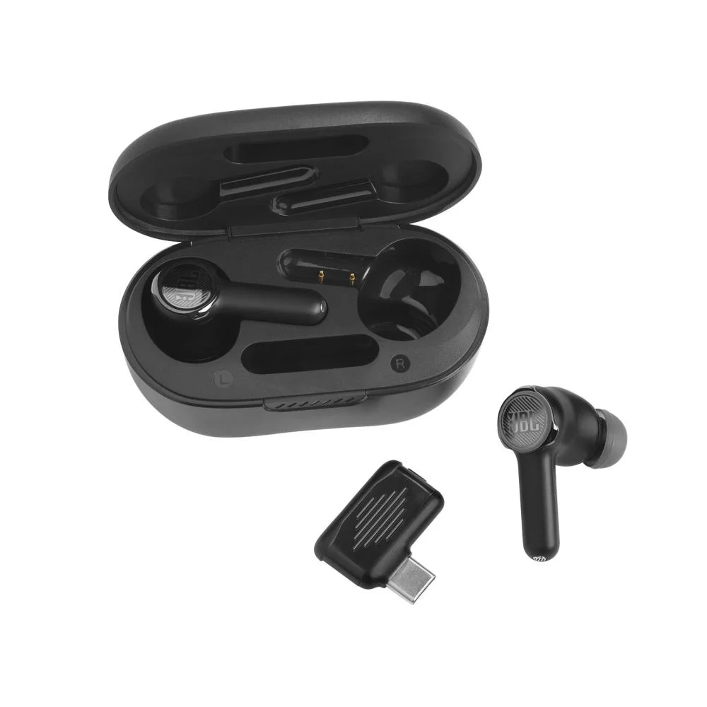 Imagem 4 de 5 do produto Fone de Ouvido JBL Quantum TWS, Bluetooth, Cancelamento de Ruído Adaptativo, Dual Source, Preto