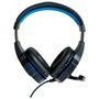 Headset Gamer Dex Df-81, LED Azul, USB/P2, Preto + Adaptador Y P3, Ps4/Pc