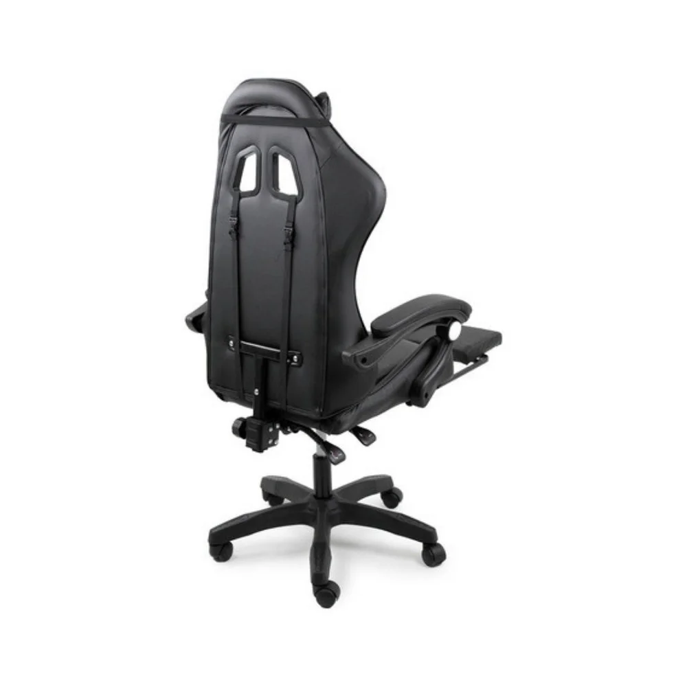 Imagem 4 de 5 do produto Cadeira Gamer Stillus, Até 120Kg, Ergonômica, Apoio Para Os Pés, Preto