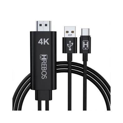 Cabo TipoC Para HDMI 18m 4K Mhl Hs152 KaBuM
