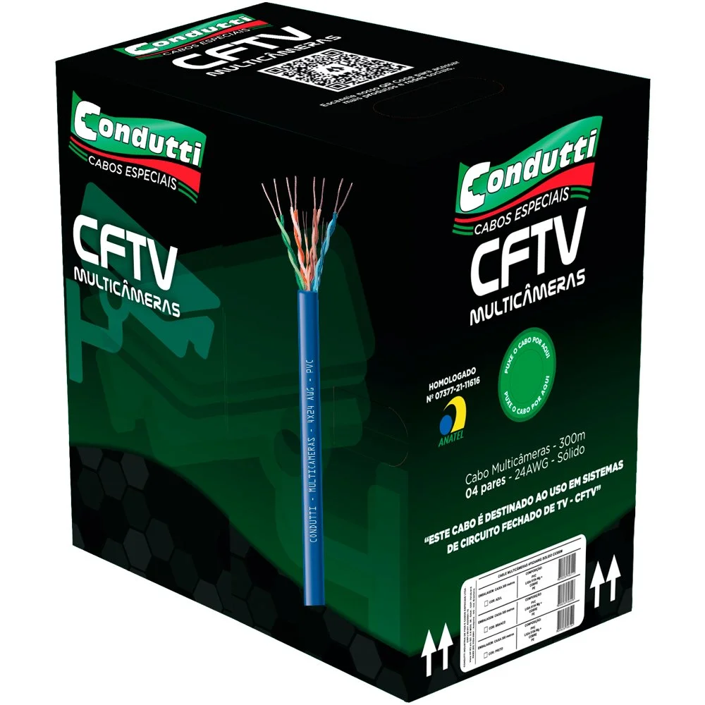 ネット　７，５ｍ×４，８ｍ Cabo De Rede Para CFTV UTP 300m 4 pares Azul