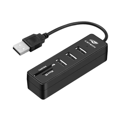 Hub USB C3tech 2.0, 5 Portas HU-L200BK