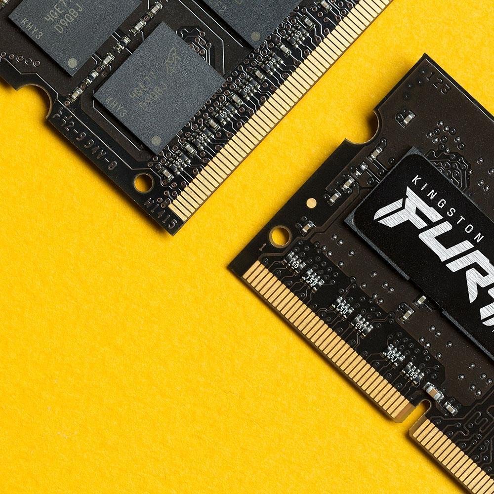 Imagem 2 de 2 do produto Memoria Kingston Fury Impact, 4GB DDR3, 1600mhz, Cl9, Para Notebook - Kf316ls9ib/4