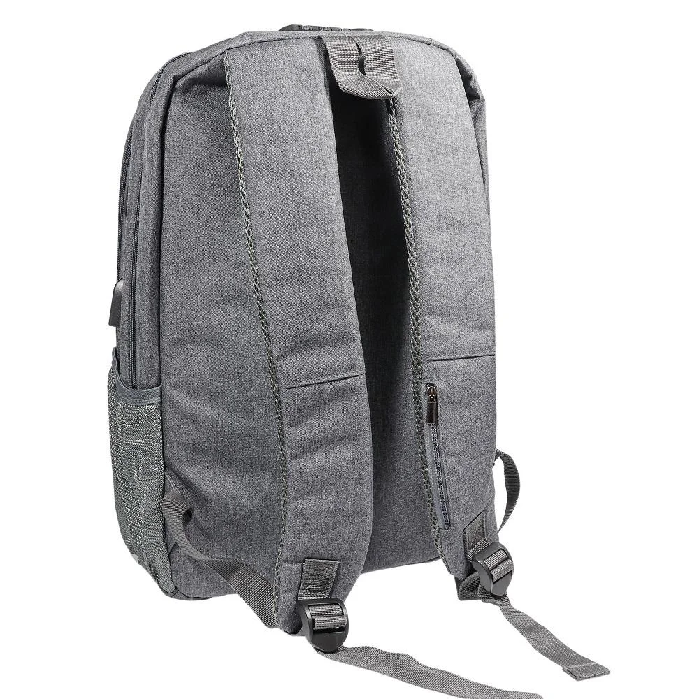 Imagem 3 de 5 do produto Mochila Oex Para Notebook 15.6 Polegadas, Safety Bk108, Com Entrada Usb E Trava Codificada, Cinza