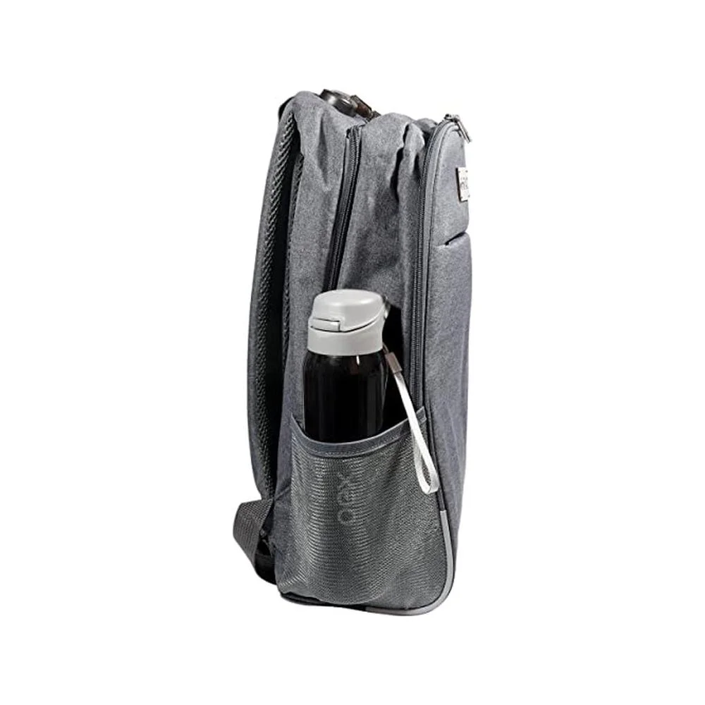 Imagem 5 de 5 do produto Mochila Oex Para Notebook 15.6 Polegadas, Safety Bk108, Com Entrada Usb E Trava Codificada, Cinza