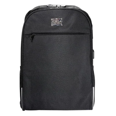 Mochila Oex Para Notebook 15.6'', Safety Bk108, Com Entrada Usb E Trava Codificada, Preto