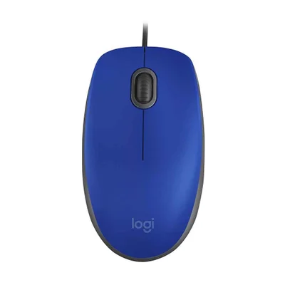 Mouse Com Fio, Logitech M110 Silent, USB, Azul - 910-006662