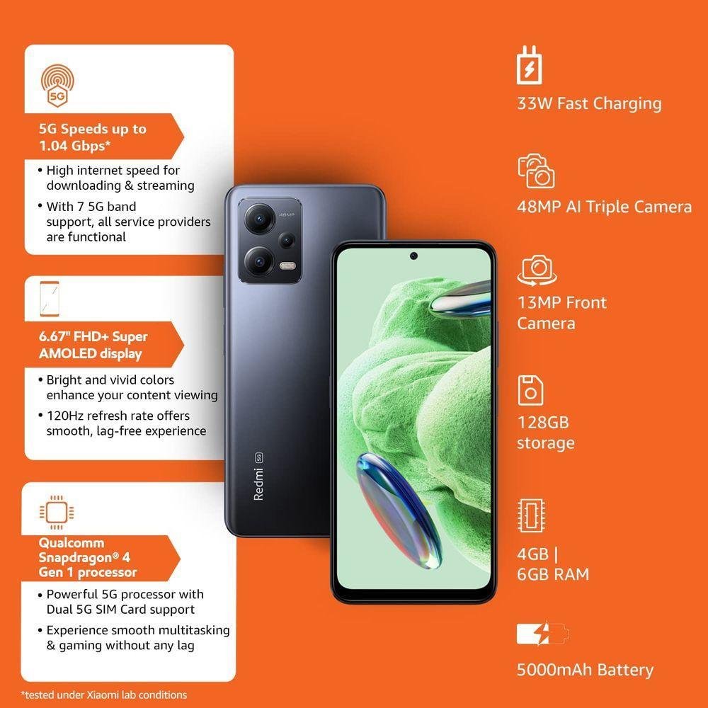 Smartphone Xiaomi Redmi Note 12 128GB 6GB KaBuM