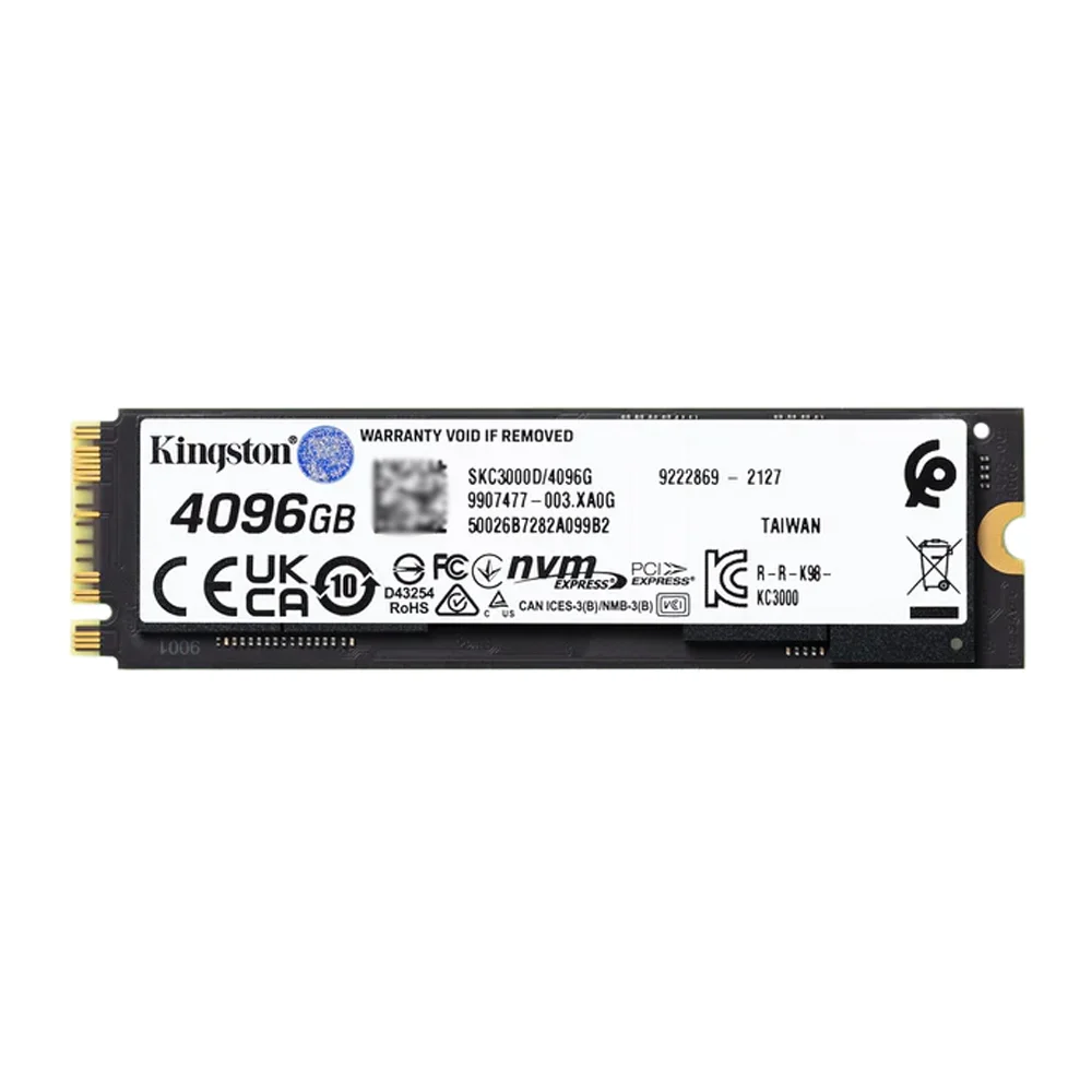Imagem 2 de 5 do produto M.2 Kingston 4TB Kc3000 Pcie 4.0 Nvme Skc3000d/4096g