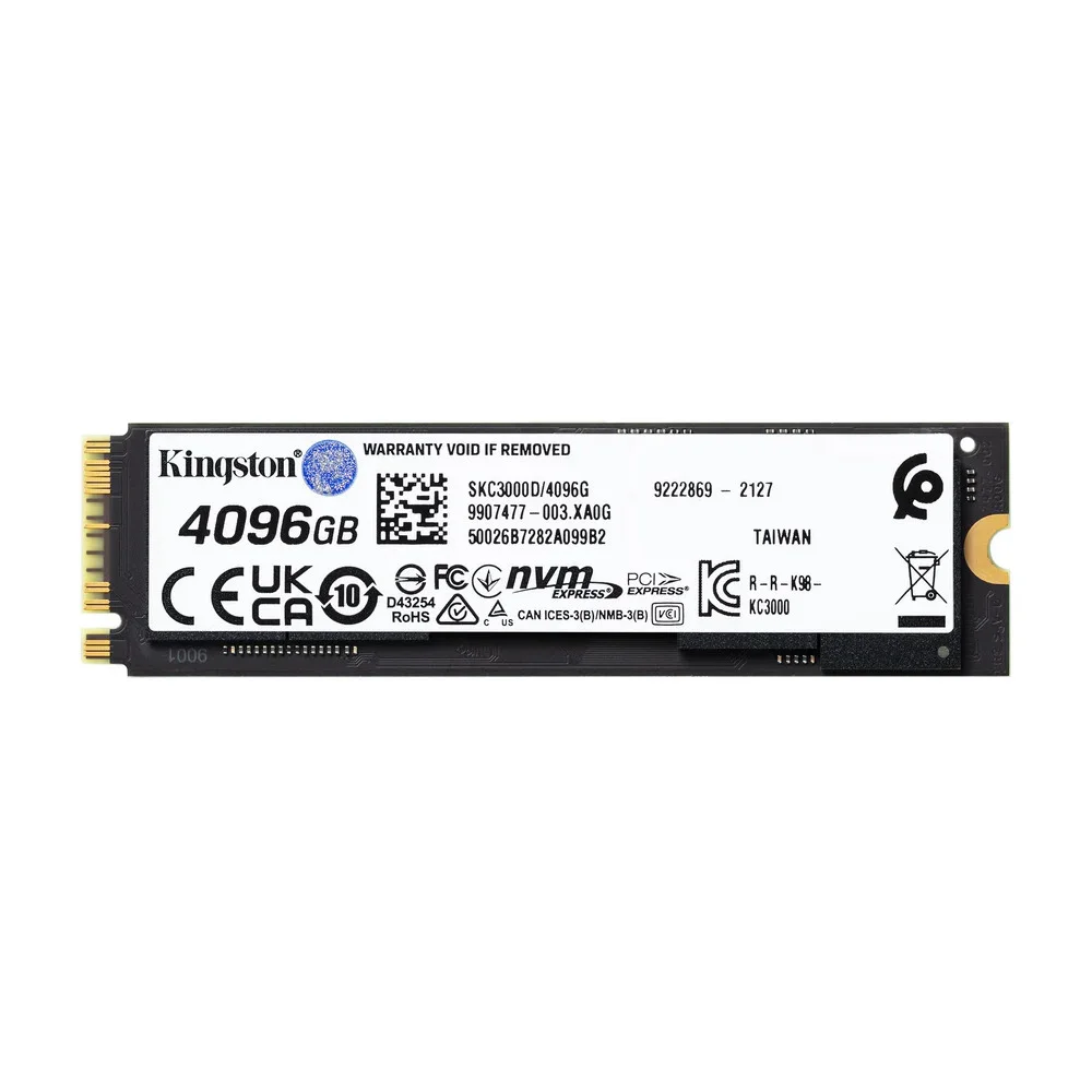 Imagem 3 de 5 do produto M.2 Kingston 4TB Kc3000 Pcie 4.0 Nvme Skc3000d/4096g