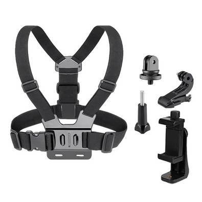 Suporte De Peito Funpro Para Celular E Câmeras Gopro (2 Em 1)