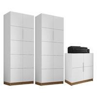 O conjunto cubic é moderno, compacto, versátil e trará mais organização em qualquer ambiente que estiver. Possui nichos com amplo espaço de armazename