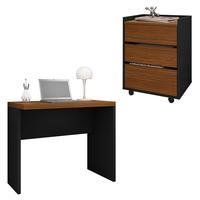 O conjunto studio é moderno, compacto, versátil e trará mais organização em qualquer ambiente que estiver. A ampla mesa permitirá o uso como melhor de