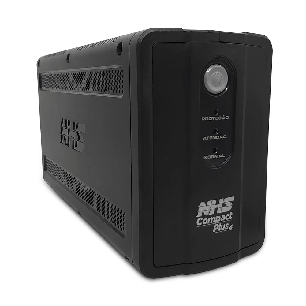 Nobreak Nhs Compact Plus 4, 1200va, S/120v, Bat. 2x7ah/12v, 8 Tomadas, Bivolt Aut. - 90.c1.a01200 Nobreak Nhs Compact Plus 4, 1200va, S/120v, Bat. 2x7ah/12v, 8 Tomadas, Bivolt Aut. - 90.c1.a01200