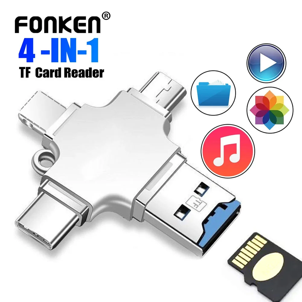 Imagem 3 de 5 do produto Smart USB Otg Leitor De Cartão Sd Dukie, Para Iphone Ipad Android Xiaomi
