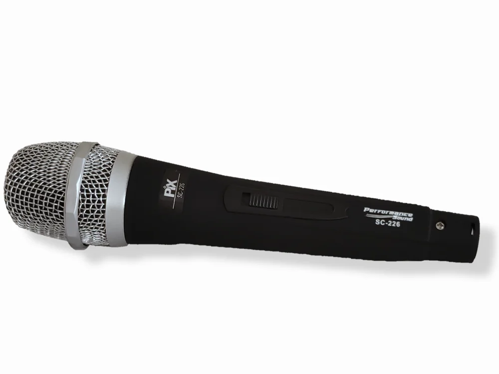 Imagem 3 de 5 do produto Microfone Temtec Unidirecional Profissional, Com Cabo 4m, Preto Prata