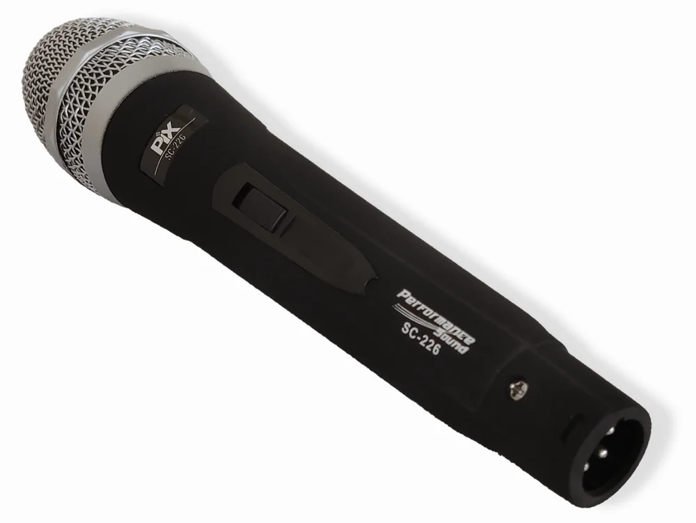 Imagem 5 de 5 do produto Microfone Temtec Unidirecional Profissional, Com Cabo 4m, Preto Prata
