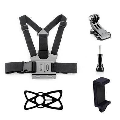 Suporte De Peito Para Celular / Gopro E Câmeras Similares,2 Em 1