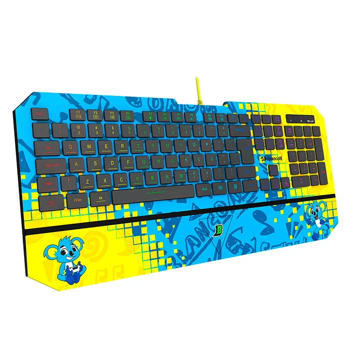 Imagem 2 de 5 do produto Teclado Gamer Redragon Karura Brancoala Rgb Abnt2
