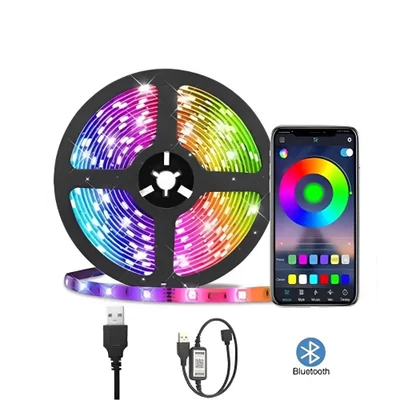 Fita LED Basike 150 LEDs, USB, Acionamento Bluetooth E Controle, Com App