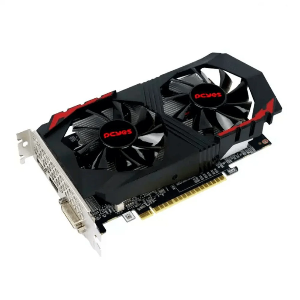 Imagem 3 de 5 do produto Placa De Vídeo Pcyes Nvidia Geforce Gtx 1050 Ti, 4 GB Gddr5, 128bits, Dual Fan, Graffiti Series