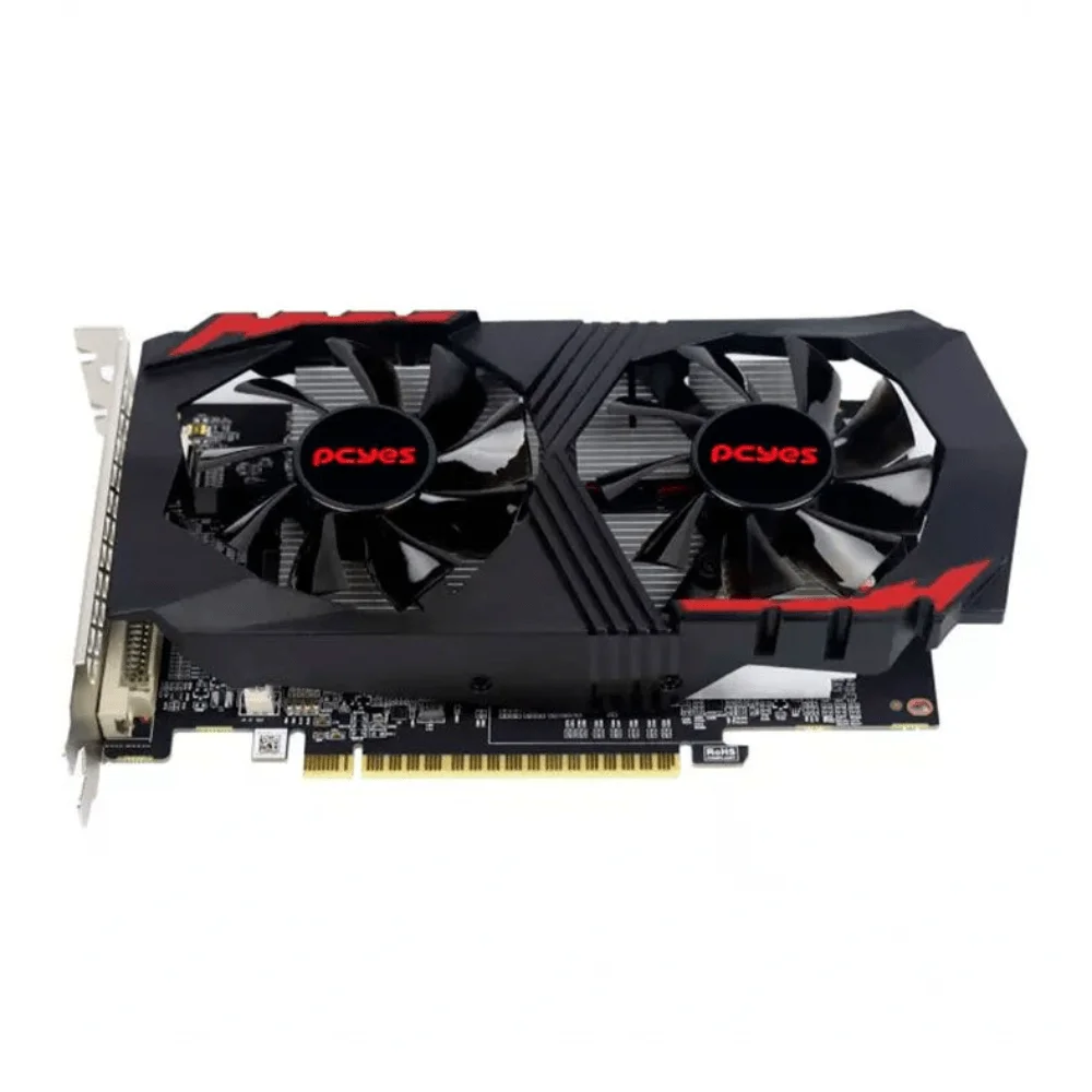 Imagem 5 de 5 do produto Placa De Vídeo Pcyes Nvidia Geforce Gtx 1050 Ti, 4 GB Gddr5, 128bits, Dual Fan, Graffiti Series