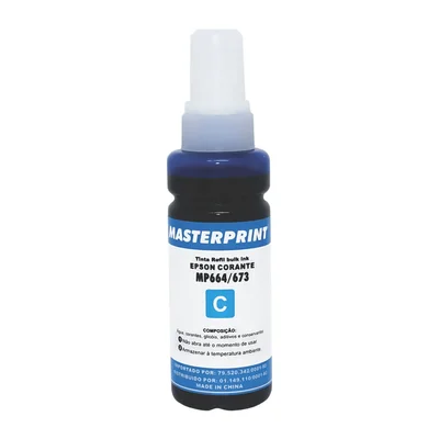 Refil 100ml  Epson Bulk-ink 664 Masterprint,Ciano
