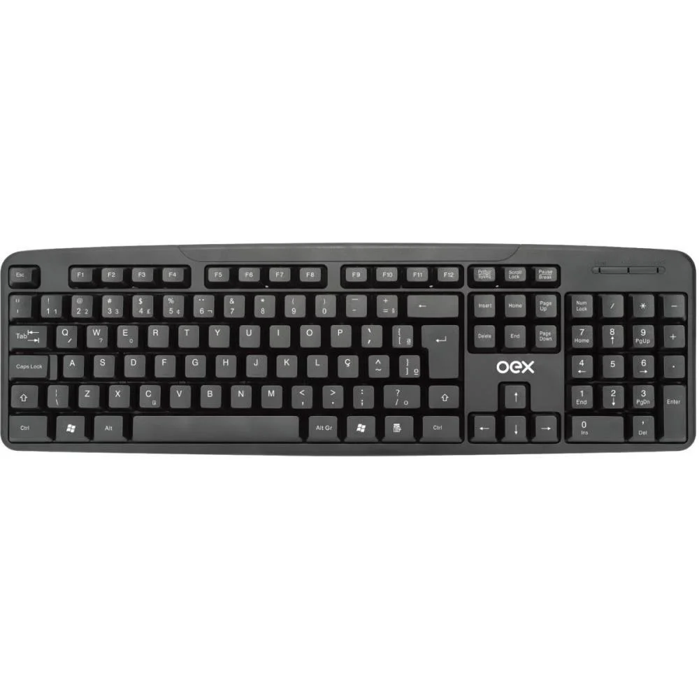 Teclado Conexo Multimidia Usb Oex Tc10 Preto
