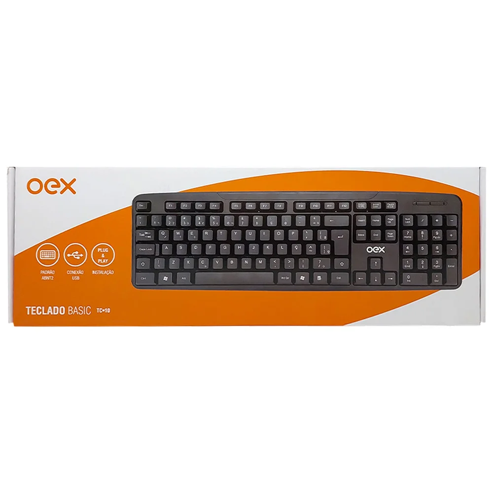 Imagem 2 de 2 do produto Teclado Conexão Multimidia Usb Oex Tc10 Preto
