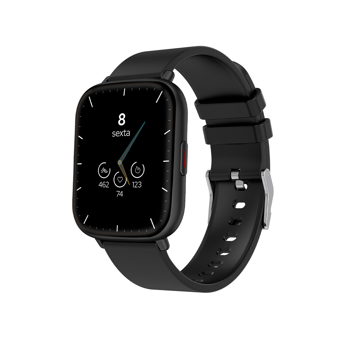 Smartwatch Wb Watch 45mm Tela 1,85 Polegadas,Fitness Tracker, 24 Modos Esportivos, Preto