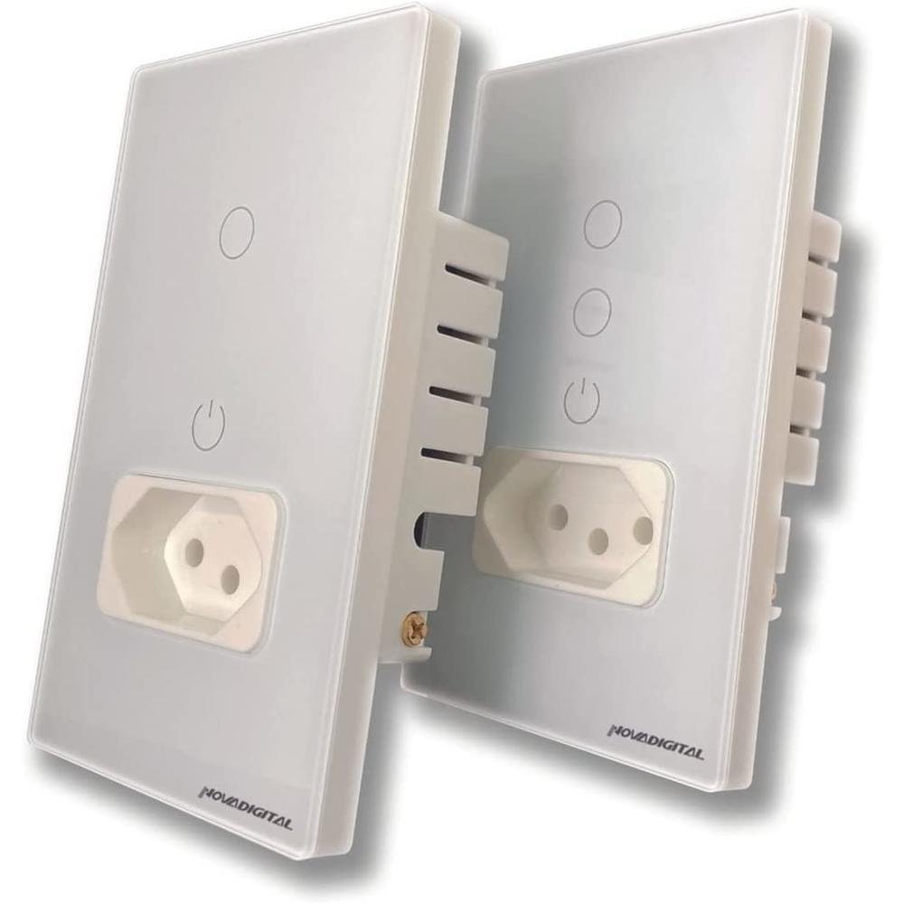 Imagem 2 de 4 do produto Interruptor 1 Botão, Tomada Inteligente, Touch Automação, Wifi