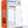 Interruptor Inteligente Touch, 2 Botões, ZiGBee App, Alexa, Googlehome, Novadigital