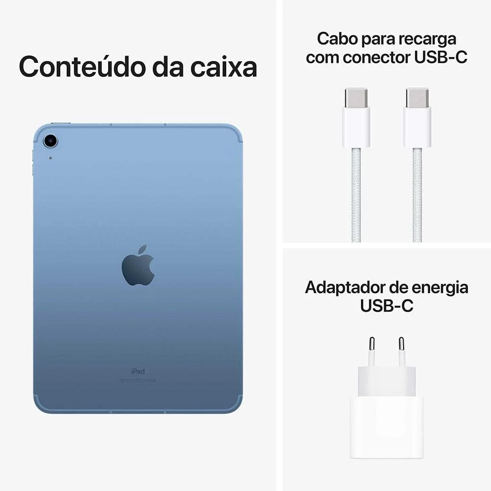 Apple Ipad 10 Geraço 256GB WIFI Azul KaBuM