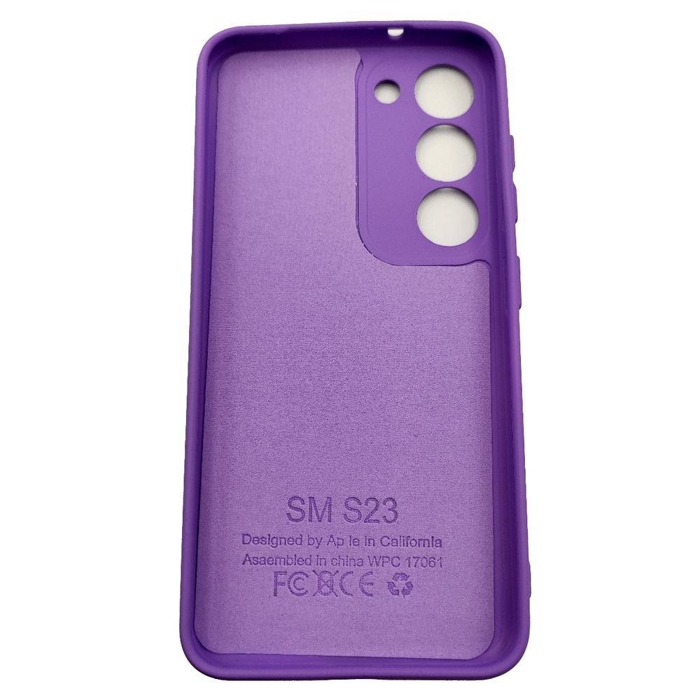 Imagem 2 de 2 do produto Capa Compatível Com Samsung Galaxy S23, Tela 6.1 Polegadas,Aveludada Interior,lilas