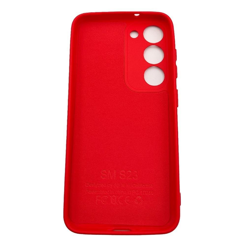 Imagem 2 de 2 do produto Capa Compatível Com Samsung Galaxy S23, Tela 6.1 Polegadas,Aveludada Interior,vermelho