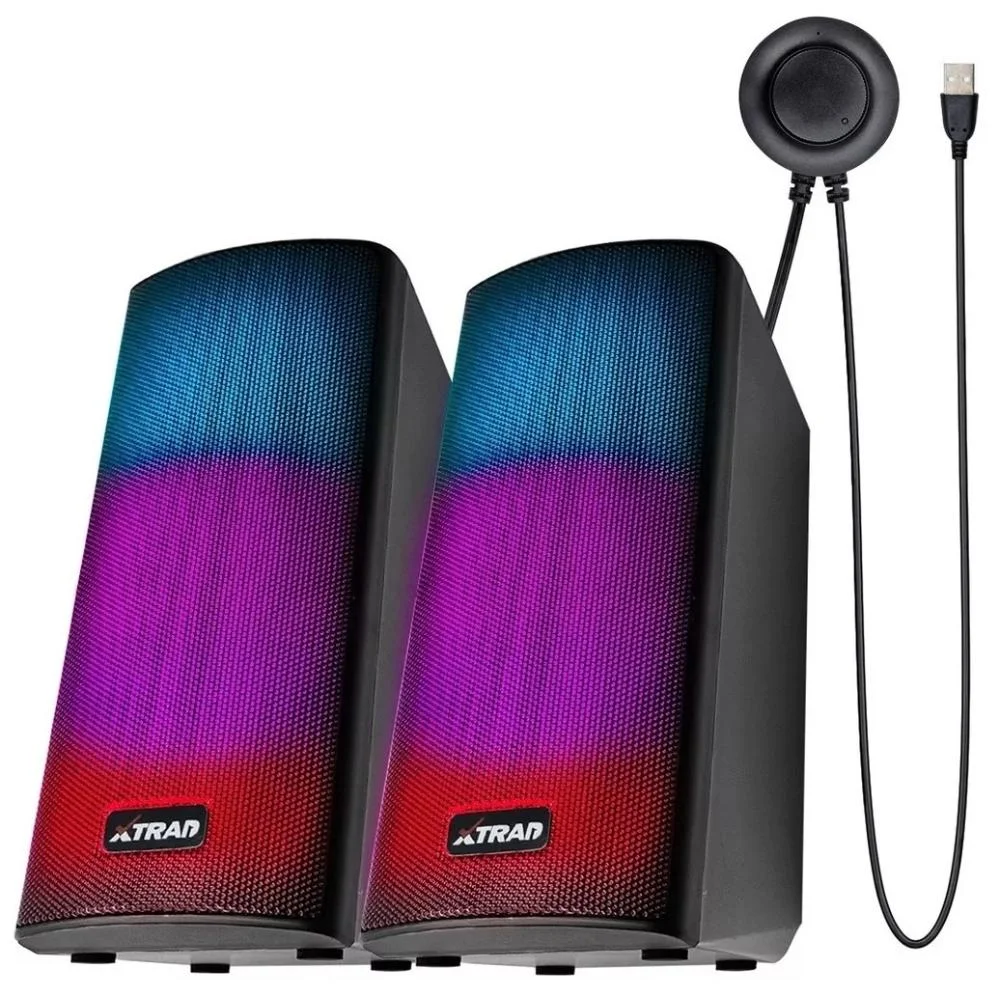 Caixa De Som Bluetooth, Cartão SD USB, Para Pc Notebook E Celular, RGB Caixa De Som Bluetooth, Cartão SD USB, Para Pc Notebook E Celular, RGB