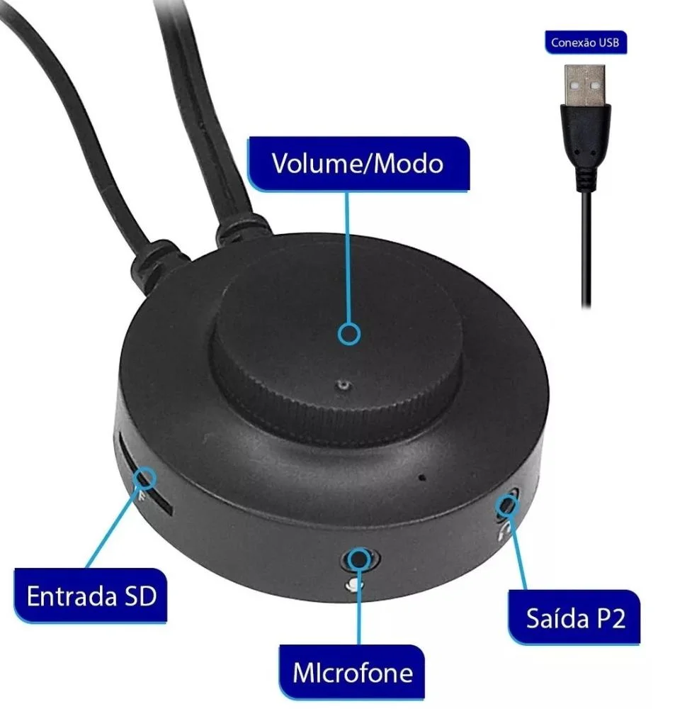 Caixa De Som Bluetooth, Cartão SD USB, Para Pc Notebook E Celular, RGB Caixa De Som Bluetooth, Cartão SD USB, Para Pc Notebook E Celular, RGB