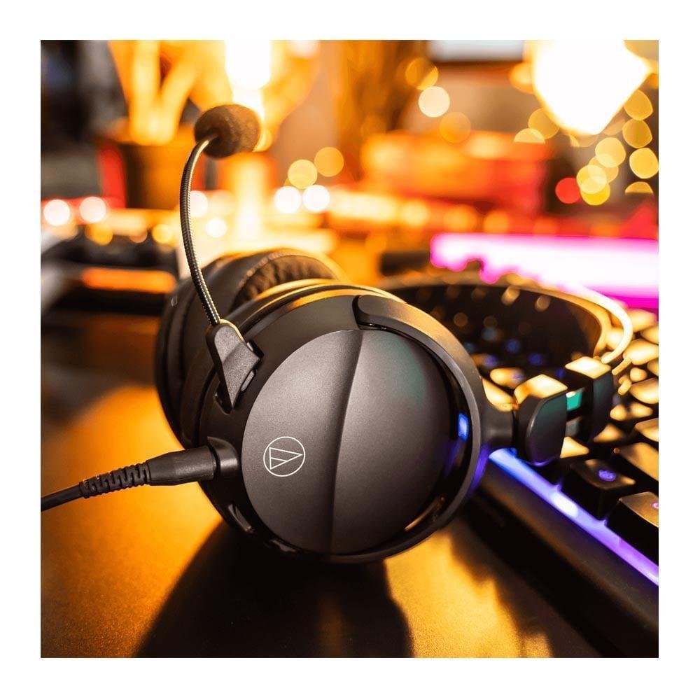 Headset Gamer Audio-technica Ath-gl3bk, Closed-back, Alta Fidelidade Fechado