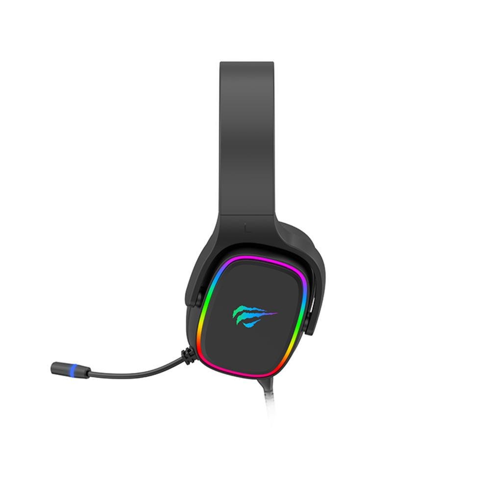 Imagem 2 de 5 do produto Headset Gamer Havit H2029u - Microfone Plugável, P2, Pc, Ps4, Xbox One, Preto