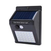 Luminária Solar De Parede 30 Leds, Sensor De Movimento E Acendimento Automático - GT512