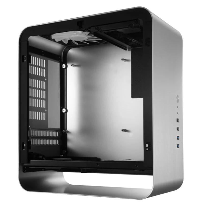 Imagem 2 de 5 do produto Gabinete Mini ITX, Alumínio, Jonsbo, Umx1w - Cinza