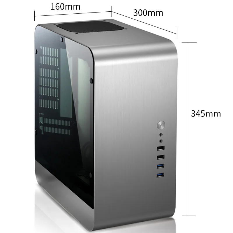 Imagem 5 de 5 do produto Gabinete Mini ITX, Alumínio, Jonsbo, Umx1w - Cinza