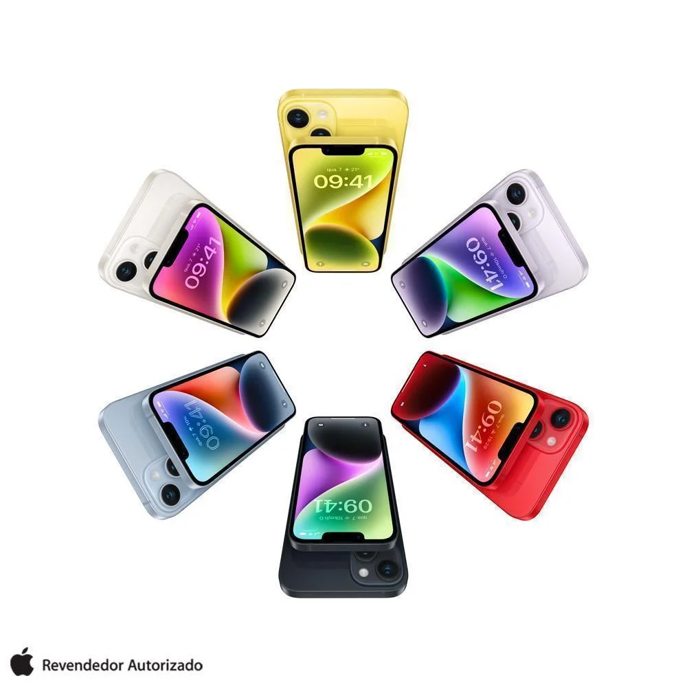 Iphone 14 Apple 128GB Meianoite Tela De 61 KaBuM