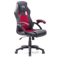 Cadeira Gamer BRX 711, Até 120kg, Preto E Vermelho