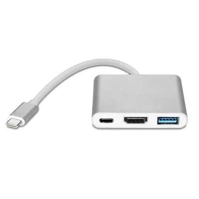 Adaptador Type-c Para Usb 3.1 Tipo C Hub Thunderbolt 3.0 X HDMI Usb 3 - 4k